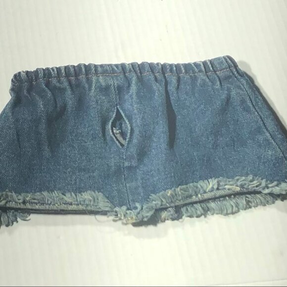 Build-A-Bear Hello Kitty Outfit Set Gingham Ruffled Top Denim Skirt Red/White OS - Picture 8 of 10